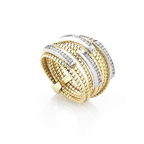 Sensi joyas jewellery Granada silver engagementSILVER RING COVERED WITH  GOLD AND CIRCONITE
